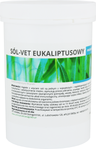 Vet-Animal SÓL-VET EUKALIPTUSOWA 650g sól do kąpieli